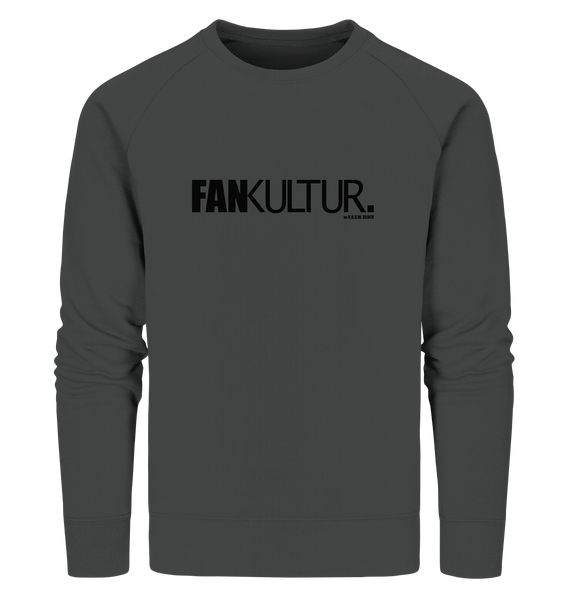 N.O.S.W. BLOCK Fanblock Sweater "FAN KULTUR." Männer Organic Sweatshirt anthrazit