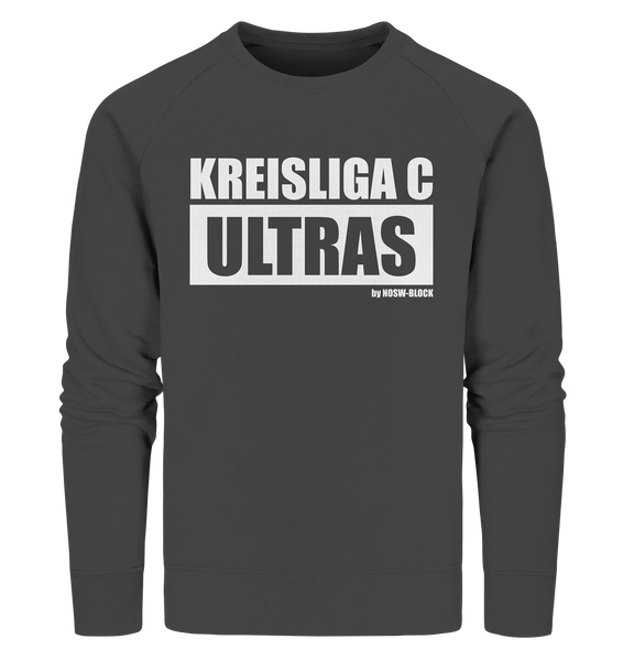 N.O.S.W. BLOCK Ultras Sweater "KREISLIGA C ULTRAS" Männer Organic Sweatshirt anthrazit