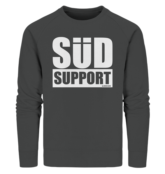 N.O.S.W. BLOCK Fanblock Sweater "SÜD SUPPORT" Männer Organic Sweatshirt anthrazit