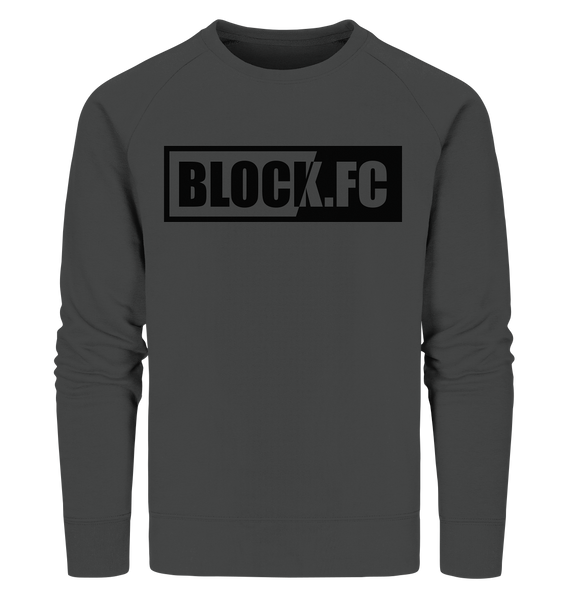N.O.S.W. BLOCK Sweater "BLOCK.FC" Männer Organic Sweatshirt anthrazit