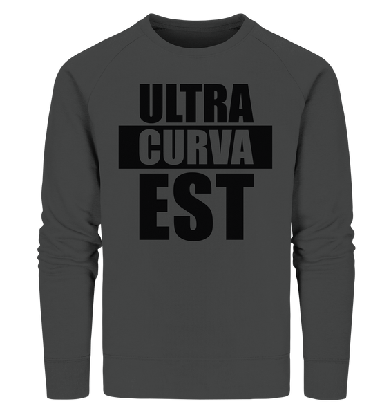 N.O.S.W. BLOCK Ultras Sweater "ULTRA CURVA EST" Männer Organic Sweatshirt anthrazit