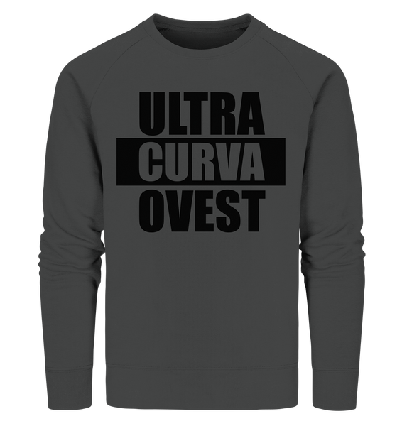 N.O.S.W. BLOCK Ultras Sweater "ULTRA CURVA OVEST" Männer Organic Sweatshirt anthrazit