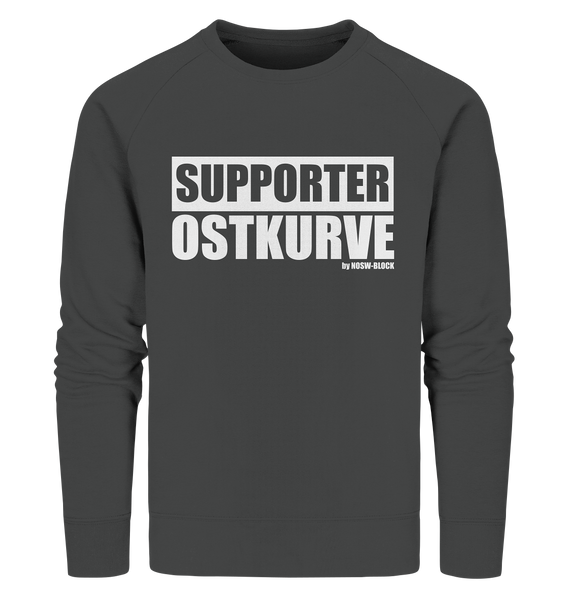 N.O.S.W. BLOCK Fanblock Sweater "SUPPORTER OSTKURVE" Männer Organic Sweatshirt anthrazit