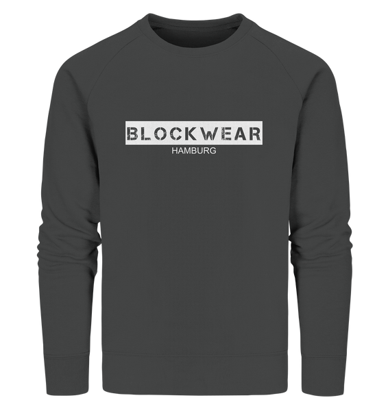 N.O.S.W. BLOCK Sweater "BLOCKWEAR HAMBURG" Männer Organic Sweatshirt anthrazit