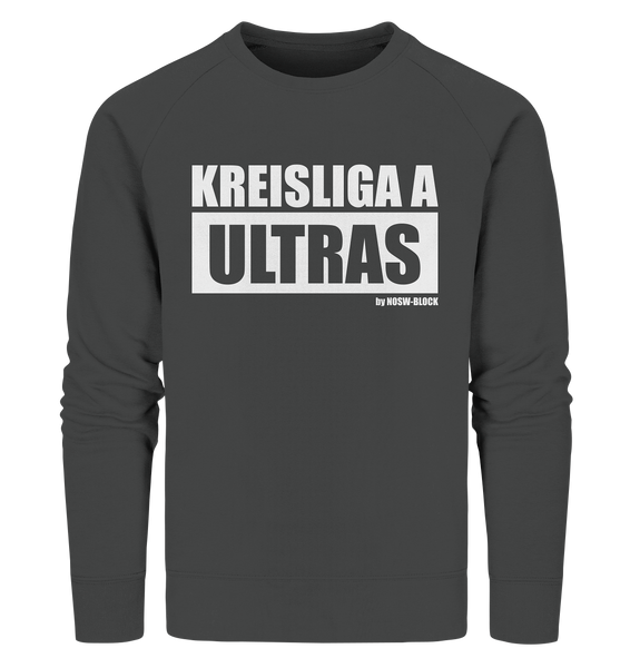 N.O.S.W. BLOCK Ultras Sweater "KREISLIGA A ULTRAS" Männer Organic Sweatshirt anthrazit