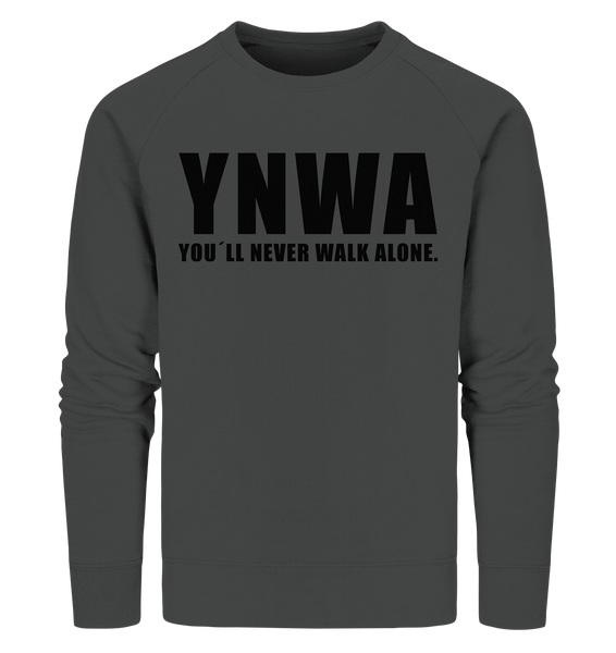 N.O.S.W. BLOCK Fanblock Sweater "YNWA" Männer Organic Sweatshirt anthrazit