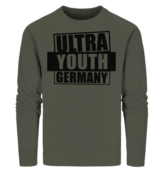 N.O.S.W. BLOCK Ultras Sweater "ULTRA YOUTH GERMANY" Männer Organic Sweatshirt khaki