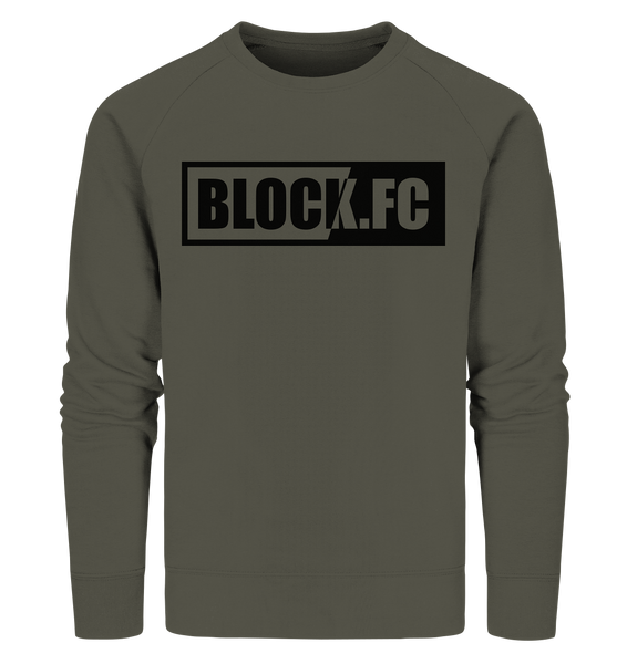 N.O.S.W. BLOCK Sweater "BLOCK.FC" Männer Organic Sweatshirt khaki