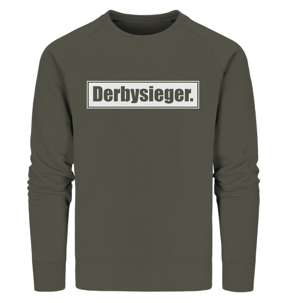 N.O.S.W. BLOCK Fanblock Sweater "Derbysieger." Männer Organic Sweatshirt khaki