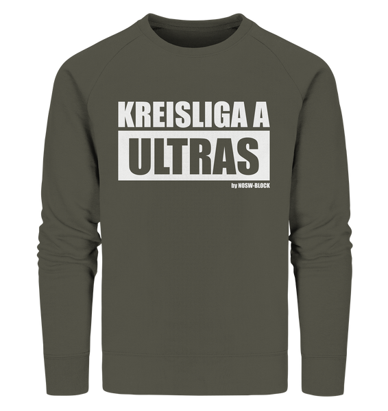 N.O.S.W. BLOCK Ultras Sweater "KREISLIGA A ULTRAS" Männer Organic Sweatshirt khaki