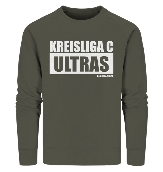 N.O.S.W. BLOCK Ultras Sweater "KREISLIGA C ULTRAS" Männer Organic Sweatshirt khaki