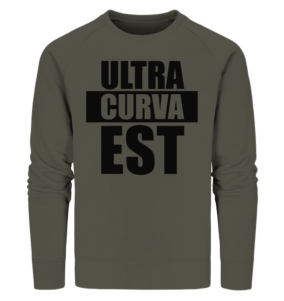 N.O.S.W. BLOCK Ultras Sweater "ULTRA CURVA EST" Männer Organic Sweatshirt khaki