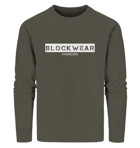N.O.S.W. BLOCK Sweater "BLOCKWEAR HAMBURG" Männer Organic Sweatshirt khaki