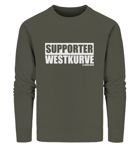 Fanblock "SUPPORTER WESTKURVE" Männer Organic Sweatshirt khaki