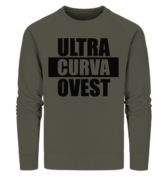 N.O.S.W. BLOCK Ultras Sweater "ULTRA CURVA OVEST" Männer Organic Sweatshirt khaki