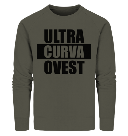 N.O.S.W. BLOCK Ultras Sweater "ULTRA CURVA OVEST" Männer Organic Sweatshirt khaki