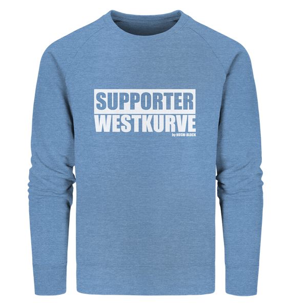 Fanblock "SUPPORTER WESTKURVE" Männer Organic Sweatshirt blau
