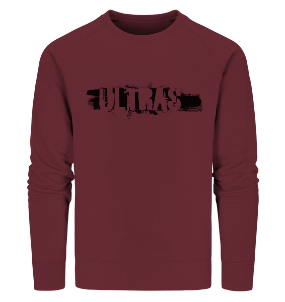 N.O.S.W. BLOCK Ultras Sweater "ULTRAS" Männer Organic Sweatshirt weinrot