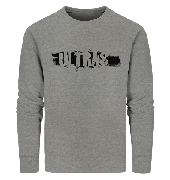N.O.S.W. BLOCK Ultras Sweater "ULTRAS" Männer Organic Sweatshirt mid heather grey