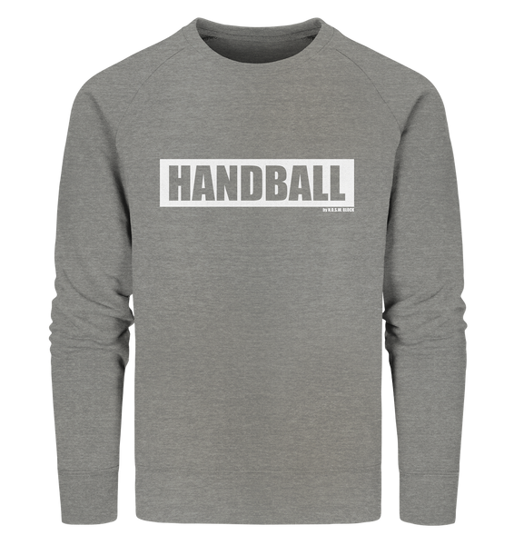 N.O.S.W. BLOCK Teamsport Sweater "HANDBALL" Männer Organic Sweatshirt mid heather grau