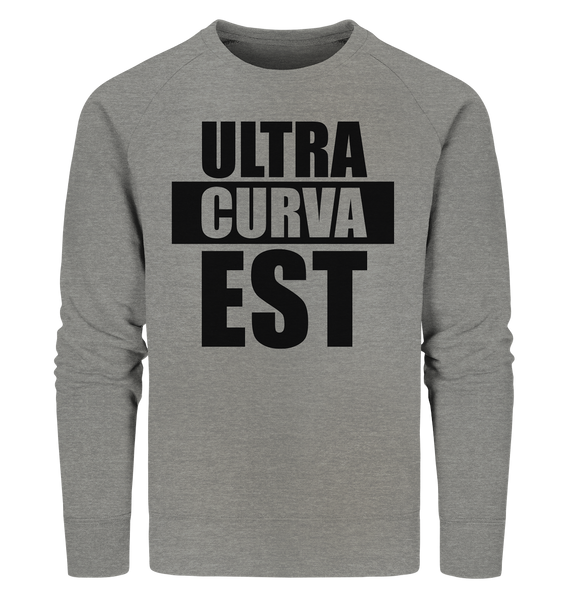 N.O.S.W. BLOCK Ultras Sweater "ULTRA CURVA EST" Männer Organic Sweatshirt mid heather grau