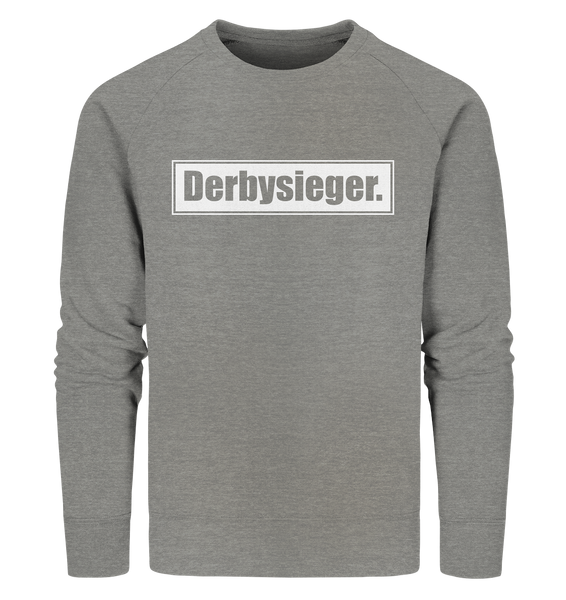 N.O.S.W. BLOCK Fanblock Sweater "Derbysieger." Männer Organic Sweatshirt mid heather grau