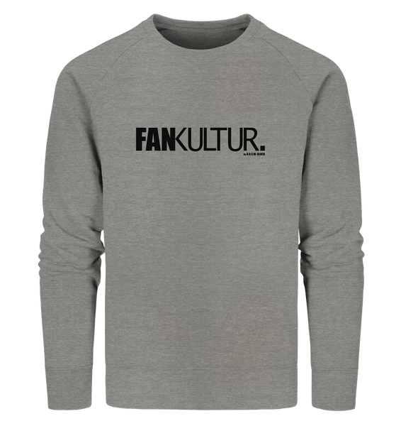 N.O.S.W. BLOCK Fanblock Sweater "FAN KULTUR." Männer Organic Sweatshirt mid heather grau