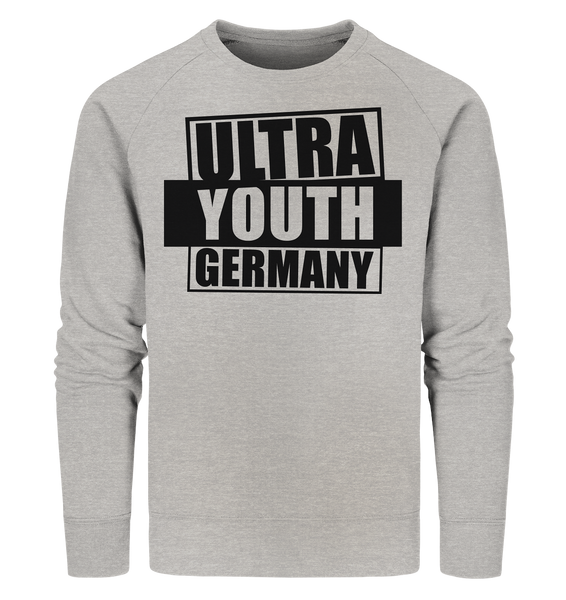 N.O.S.W. BLOCK Ultras Sweater "ULTRA YOUTH GERMANY" Männer Organic Sweatshirt heather grau