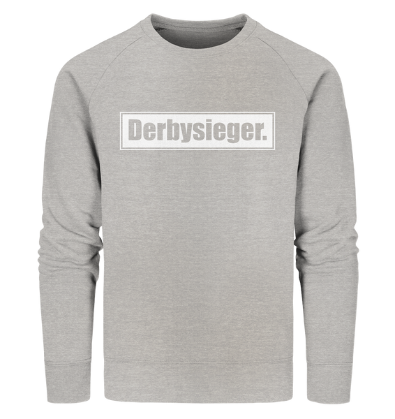 N.O.S.W. BLOCK Fanblock Sweater "Derbysieger." Männer Organic Sweatshirt heather grau