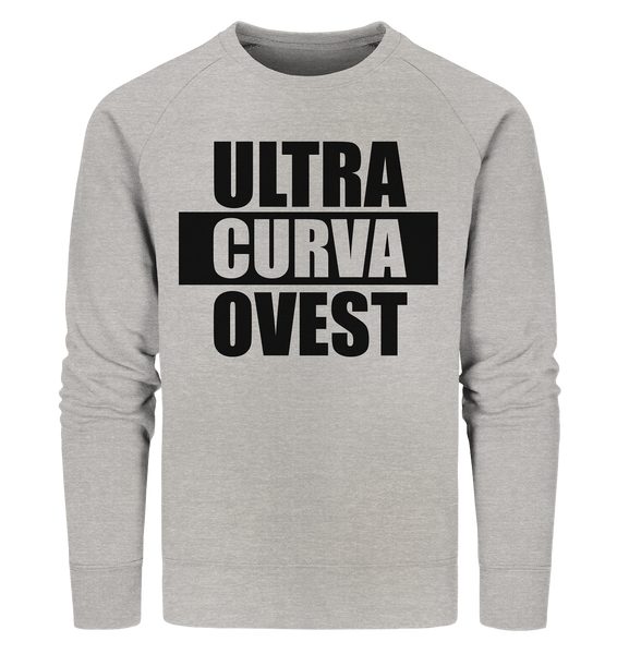 N.O.S.W. BLOCK Ultras Sweater "ULTRA CURVA OVEST" Männer Organic Sweatshirt heather grau
