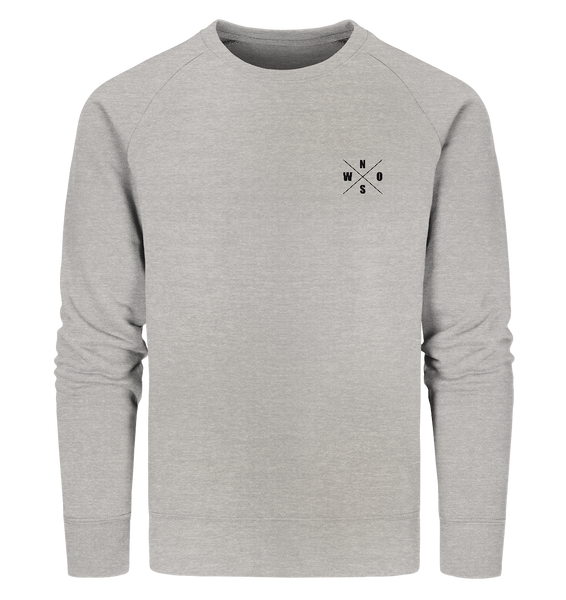 N.O.S.W. BLOCK Fanblock Sweater "STRAIGHT OUTTA FANBLOCK" Männer Organic Sweatshirt heather grau