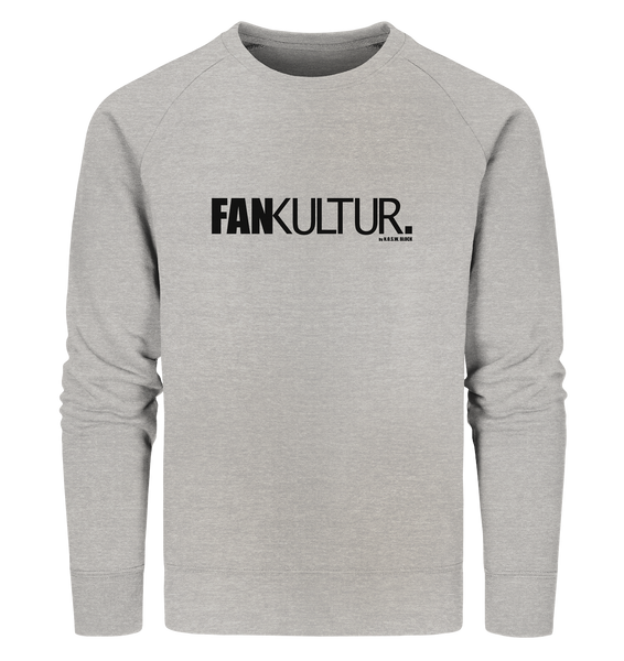 N.O.S.W. BLOCK Fanblock Sweater "FAN KULTUR." Männer Organic Sweatshirt heather grau