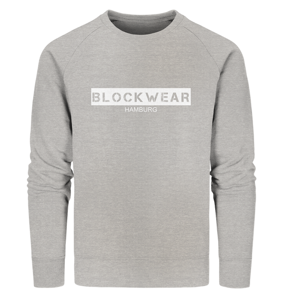 N.O.S.W. BLOCK Sweater "BLOCKWEAR HAMBURG" Männer Organic Sweatshirt heather grau