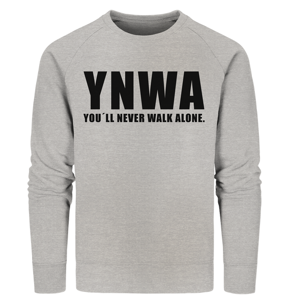 N.O.S.W. BLOCK Fanblock Sweater "YNWA" Männer Organic Sweatshirt heather grau