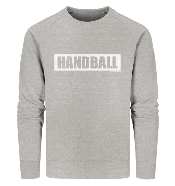 N.O.S.W. BLOCK Teamsport Sweater "HANDBALL" Männer Organic Sweatshirt heather grau