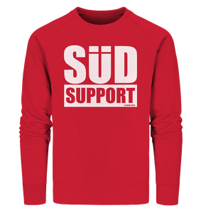 N.O.S.W. BLOCK Fanblock Sweater "SÜD SUPPORT" Männer Organic Sweatshirt rot