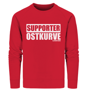 N.O.S.W. BLOCK Fanblock Sweater "SUPPORTER OSTKURVE" Männer Organic Sweatshirt rot