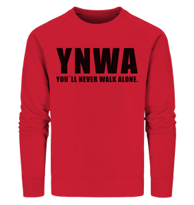 N.O.S.W. BLOCK Fanblock Sweater "YNWA" Männer Organic Sweatshirt rot