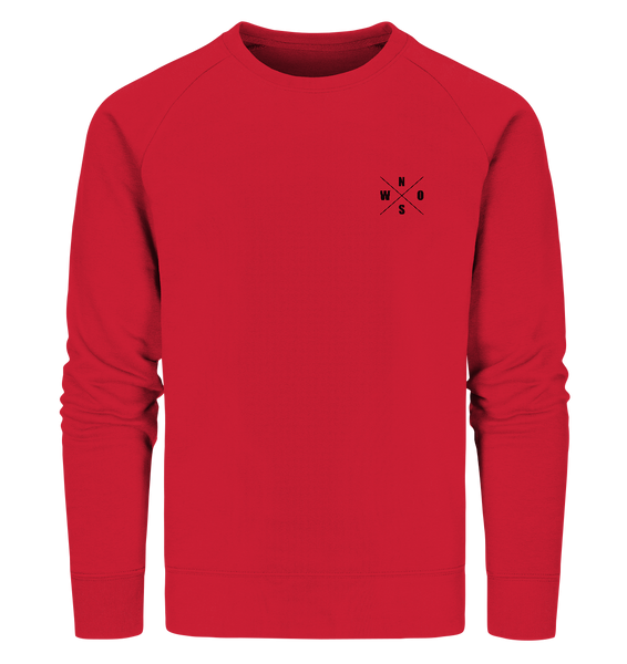 N.O.S.W. BLOCK Fanblock Sweater "STRAIGHT OUTTA FANBLOCK" Männer Organic Sweatshirt rot