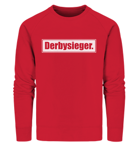 N.O.S.W. BLOCK Fanblock Sweater "Derbysieger." Männer Organic Sweatshirt rot