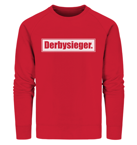 N.O.S.W. BLOCK Fanblock Sweater "Derbysieger." Männer Organic Sweatshirt rot