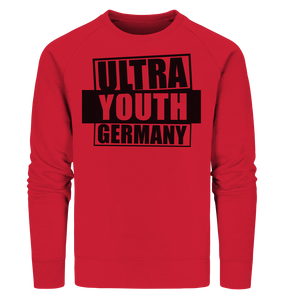 N.O.S.W. BLOCK Ultras Sweater "ULTRA YOUTH GERMANY" Männer Organic Sweatshirt rot