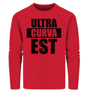 N.O.S.W. BLOCK Ultras Sweater "ULTRA CURVA EST" Männer Organic Sweatshirt rot