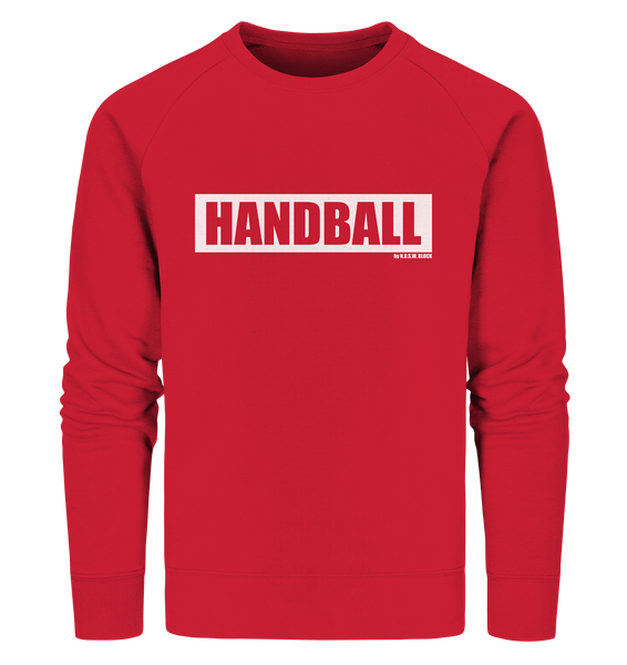 N.O.S.W. BLOCK Teamsport Sweater "HANDBALL" Männer Organic Sweatshirt rot