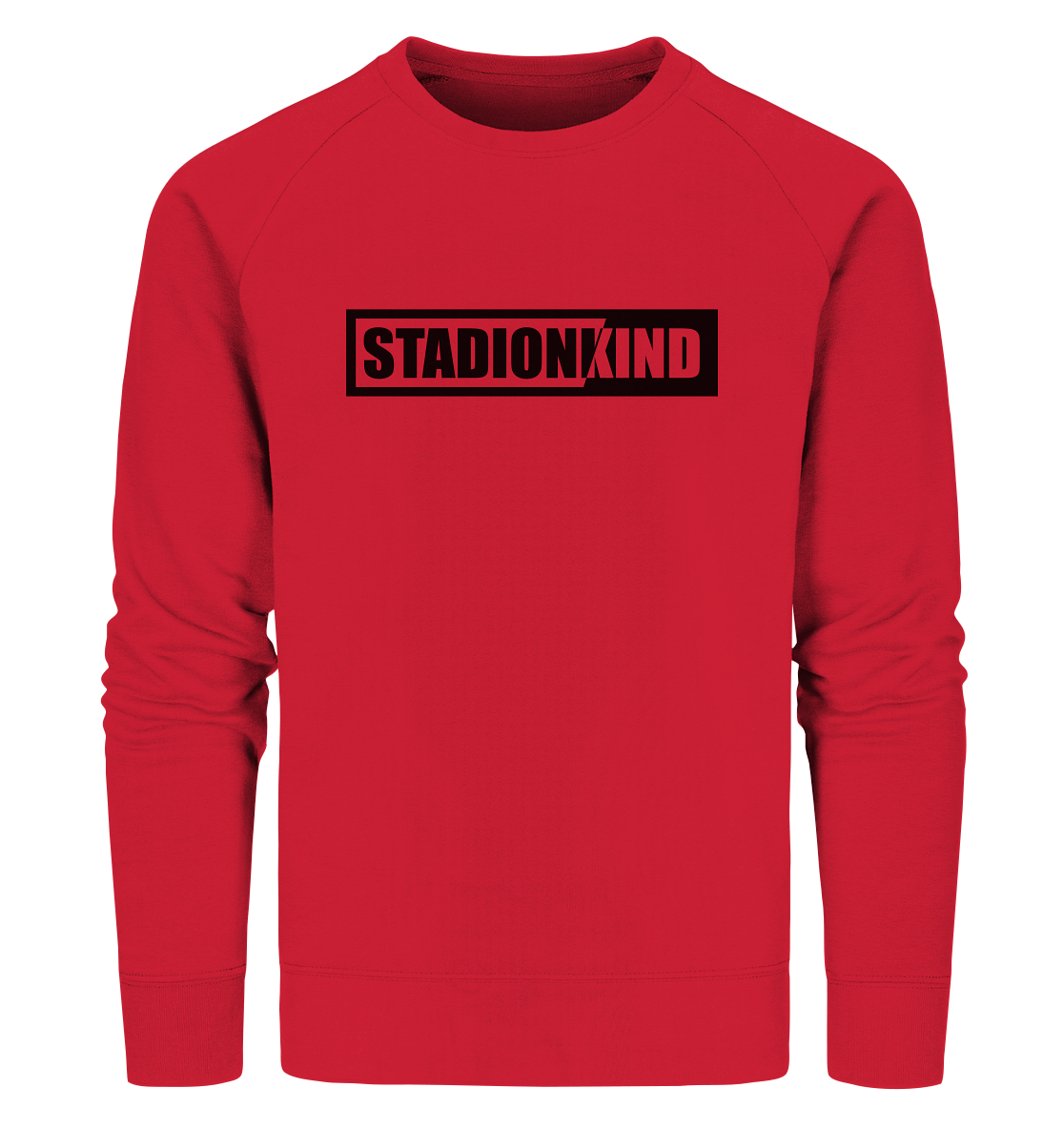 BLOCK.FC Fanblock Sweater "STADIONKIND" Männer Organic Sweatshirt rot