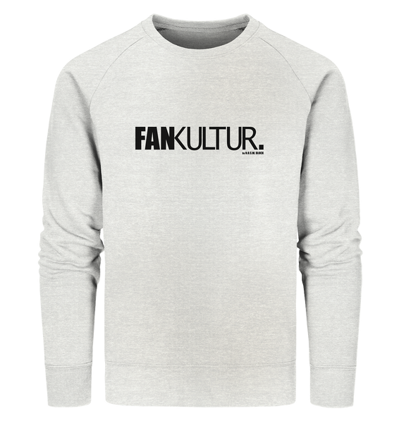 N.O.S.W. BLOCK Fanblock Sweater "FAN KULTUR." Männer Organic Sweatshirt creme heather grau