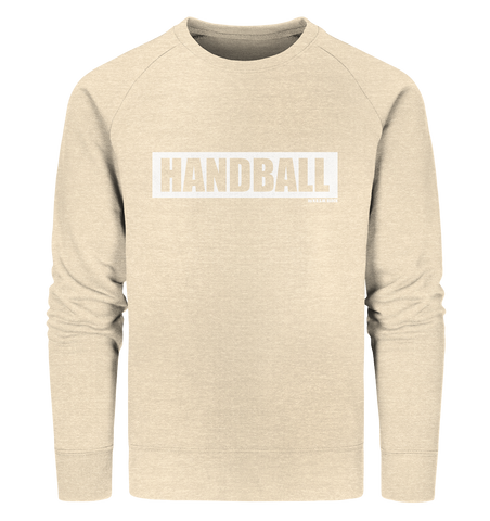 N.O.S.W. BLOCK Teamsport Sweater "HANDBALL" Männer Organic Sweatshirt natural raw