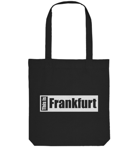 N.O.S.W. BLOCK Fanblock City Tote-Bag "THIS IS FRANKFURT" Organic Baumwolltasche schwarz