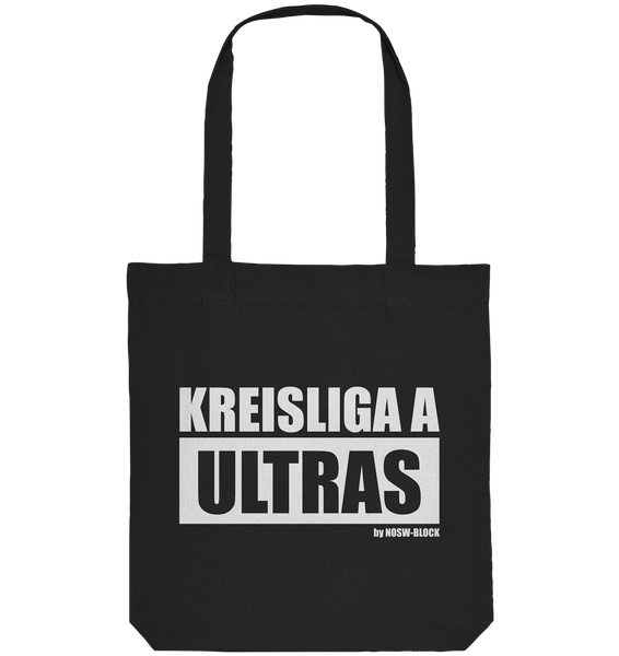 N.O.S.W. BLOCK Ultras Tote-Bag "KREISLIGA A ULTRAS" Organic Baumwolltasche schwarz