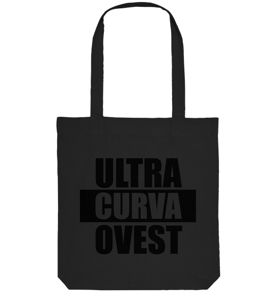N.O.S.W. BLOCK Ultras Tote-Bag "ULTRAS CURVA OVEST" Organic Baumwolltasche schwarz